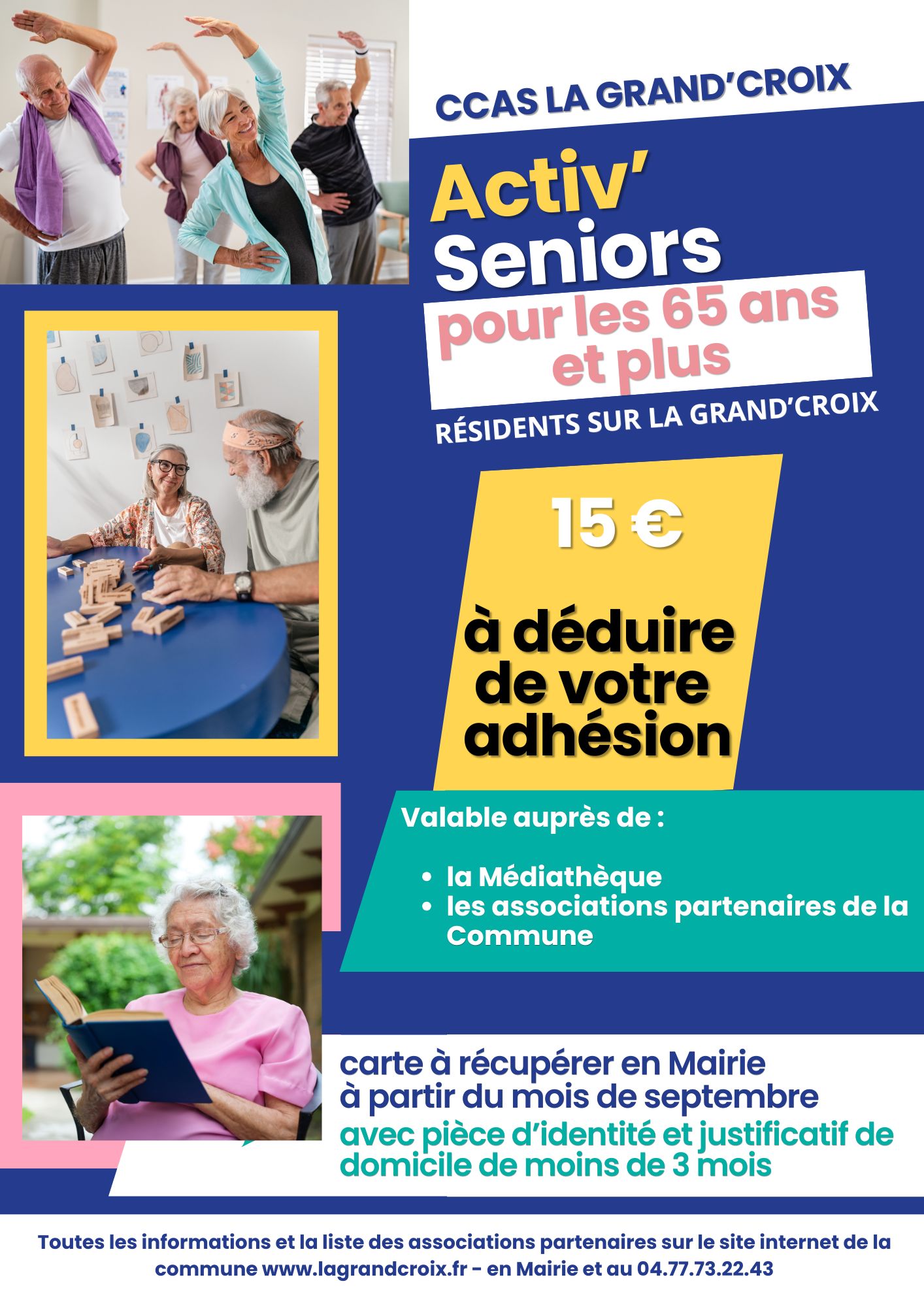 affiche activ seniors avec mois septembre
